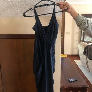 dark blue going out dress